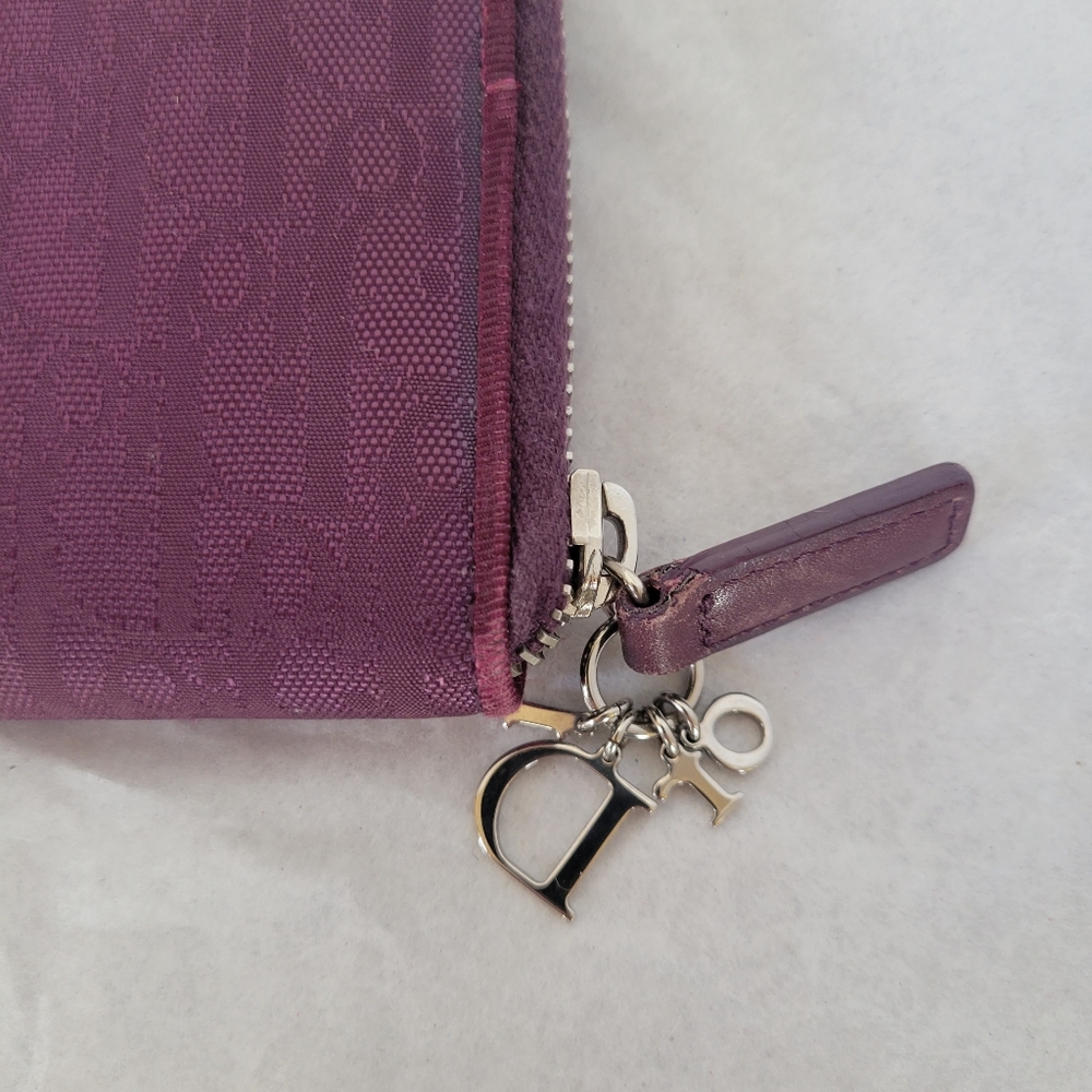 Dior Zippy purple long wallet - Picture 2 of 16